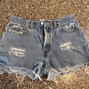 Levi 505 denim shorts